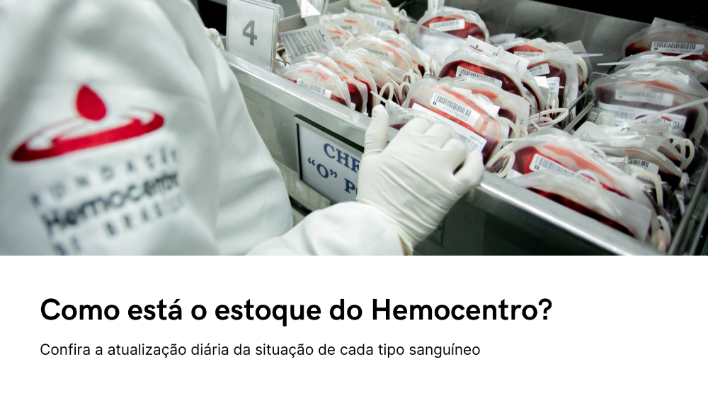 Capa da notícia: Estoque de Sangue - Destaque